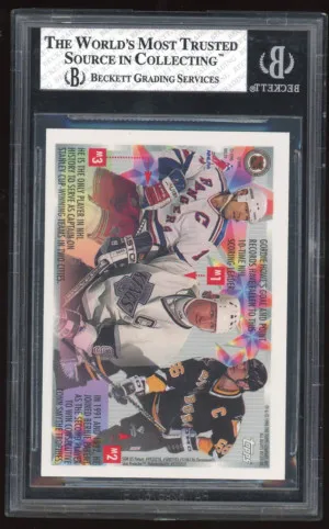 Wayne Gretzky 1995 Topps Mystery FInest back